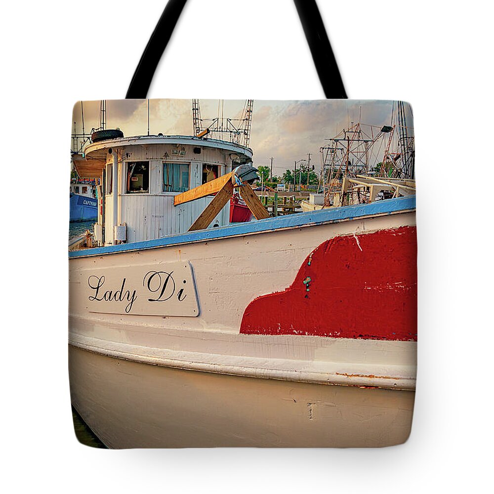 Boat Tote Bag featuring the photograph Lady Di by Christopher Holmes