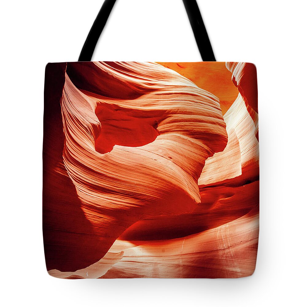 Antelope_canyon Tote Bag featuring the photograph Lady in the Wind, Antelope Canyon by Bradley Morris