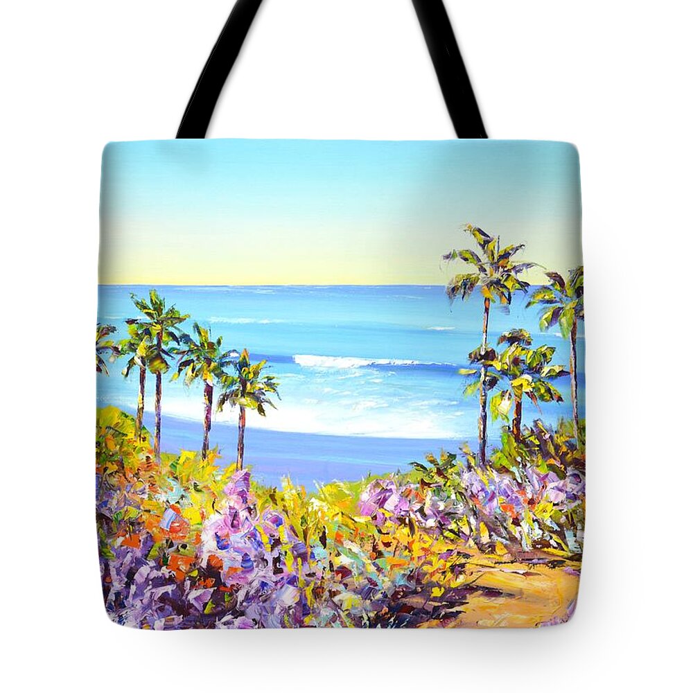 Ocean Tote Bag featuring the painting Laguna Beach. California 3. by Iryna Kastsova