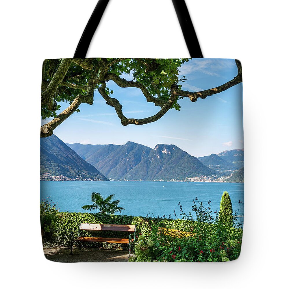 Lake Como Tote Bag featuring the photograph Lake Como by Robert Miller