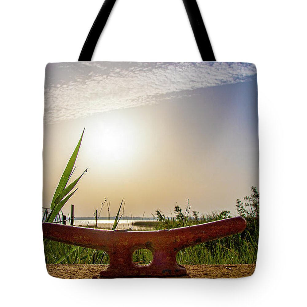 Sun Tote Bag featuring the photograph Lake Placid Florida Sunrise by Dart Humeston