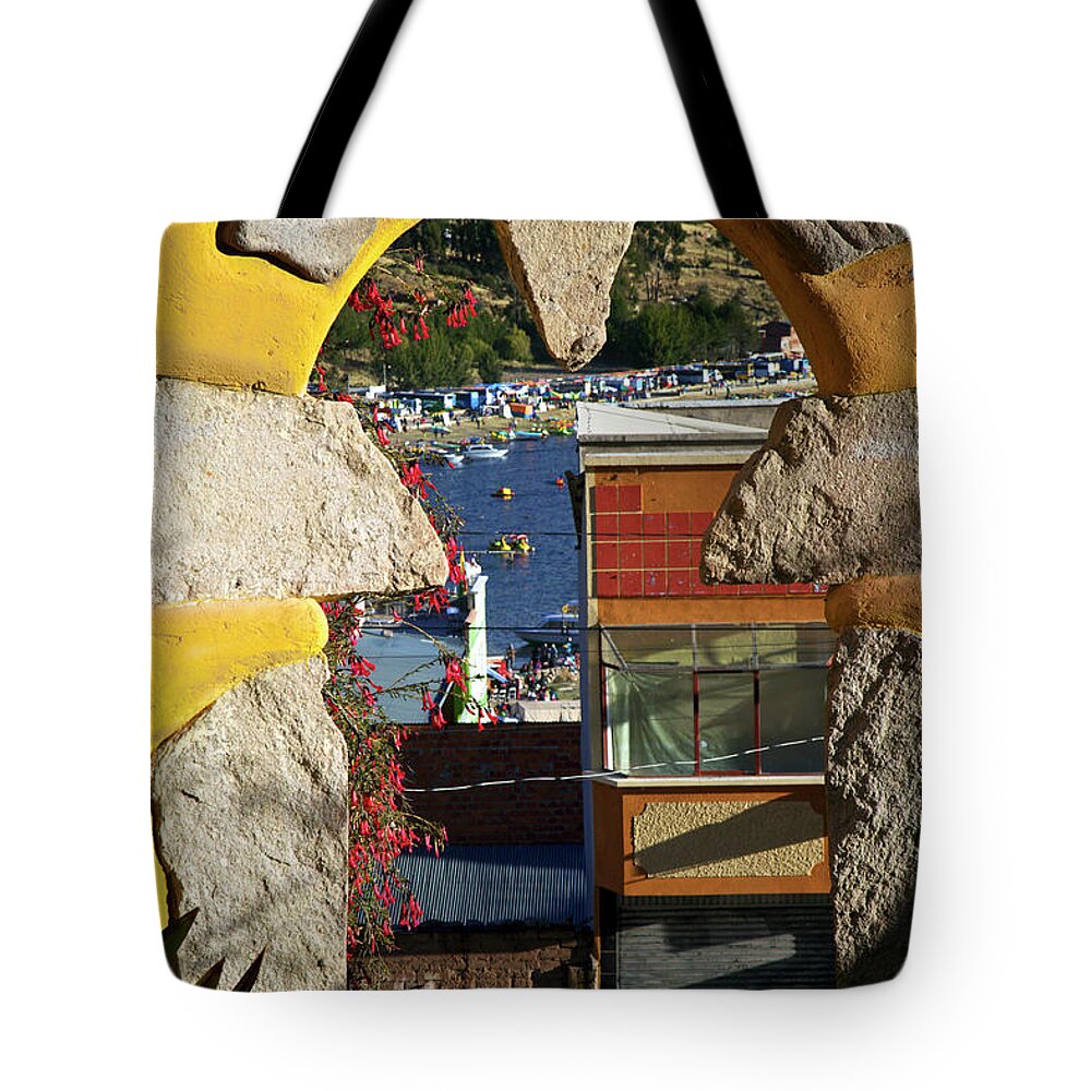 Bolivia Tote Bag featuring the photograph Lake Titicaca Copacabana, Bolivia by David Little-Smith