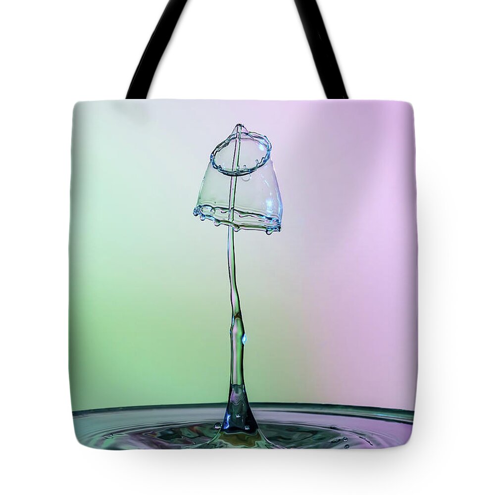 Abstract Tote Bag featuring the photograph Lampshade 2 by Sue Leonard