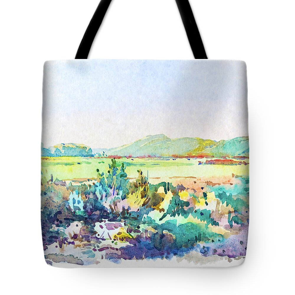 1930s Tote Bag featuring the painting Landscape, Dalmatia, 1938 by Viktor Wallon-Hars
