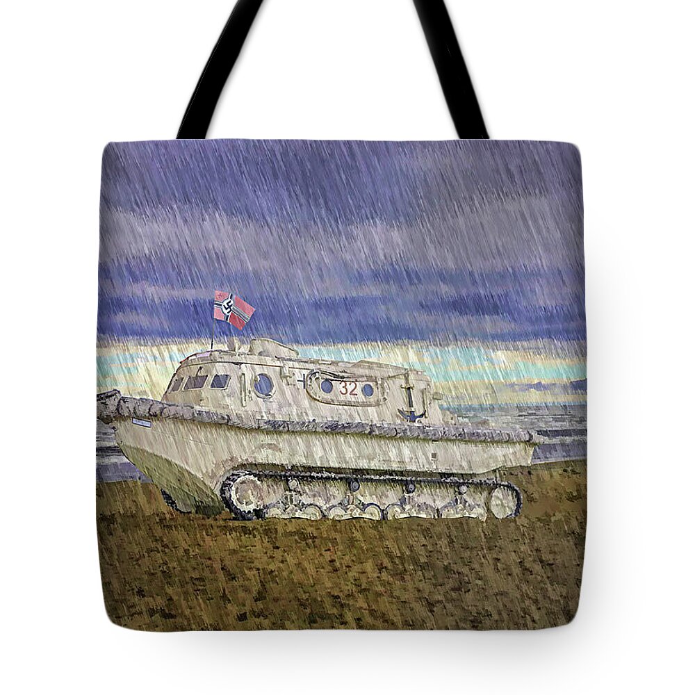Landwasserschlepper Lws Tote Bag featuring the digital art Landwasserschlepper LWS - Art by Tommy Anderson
