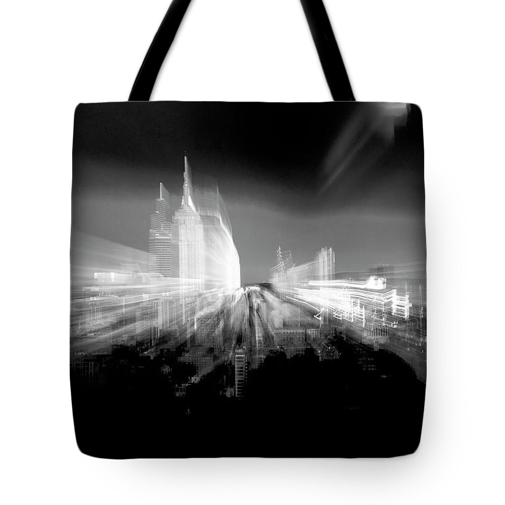 Nyc Tote Bag featuring the photograph Last Light over the City by Alina Oswald