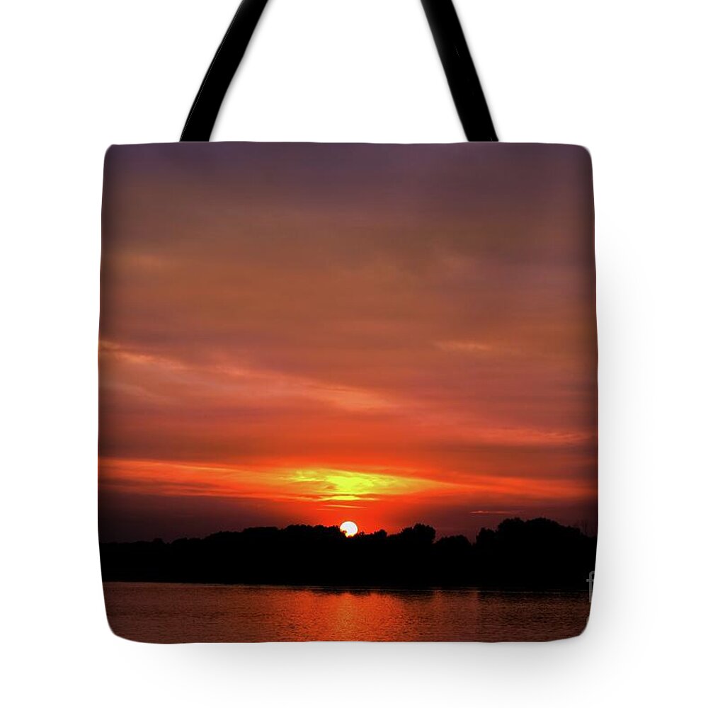 Harmony Tote Bag featuring the photograph Last Moments of Summer Sunset Chill Out III by Leonida Arte