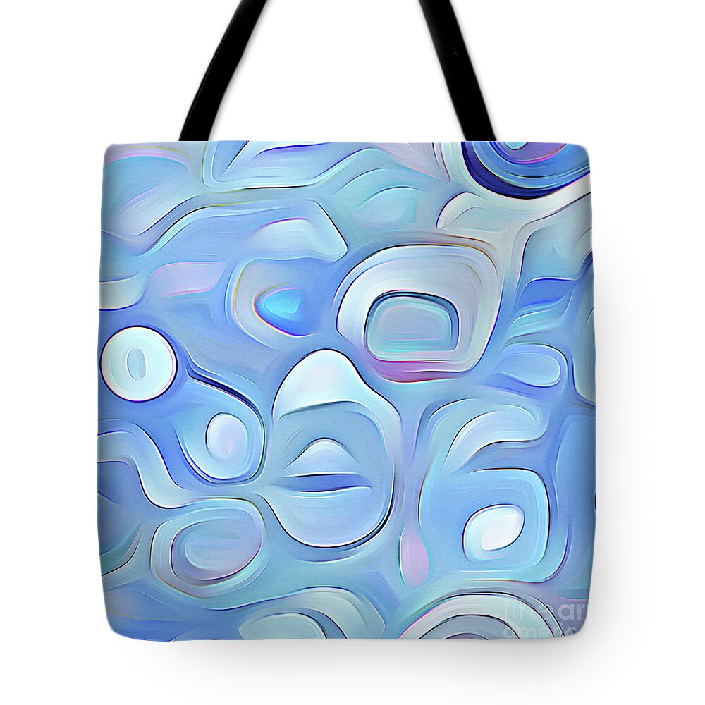 Jrob Abstract Tote Bag featuring the digital art Late Afternoon Flurries by Jrob Abstract