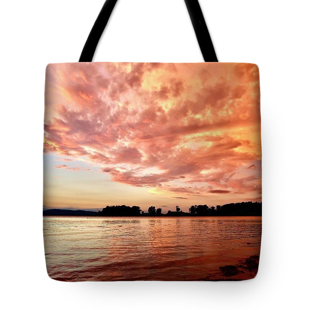 Landscape Tote Bag featuring the photograph Late Summer Sunset by Mike Reilly