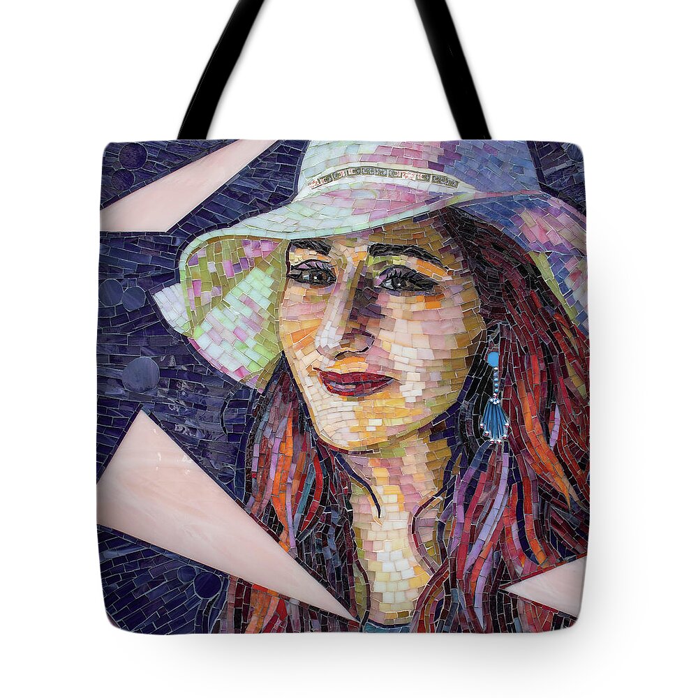 Adriana Tote Bag featuring the glass art Latta by Adriana Zoon