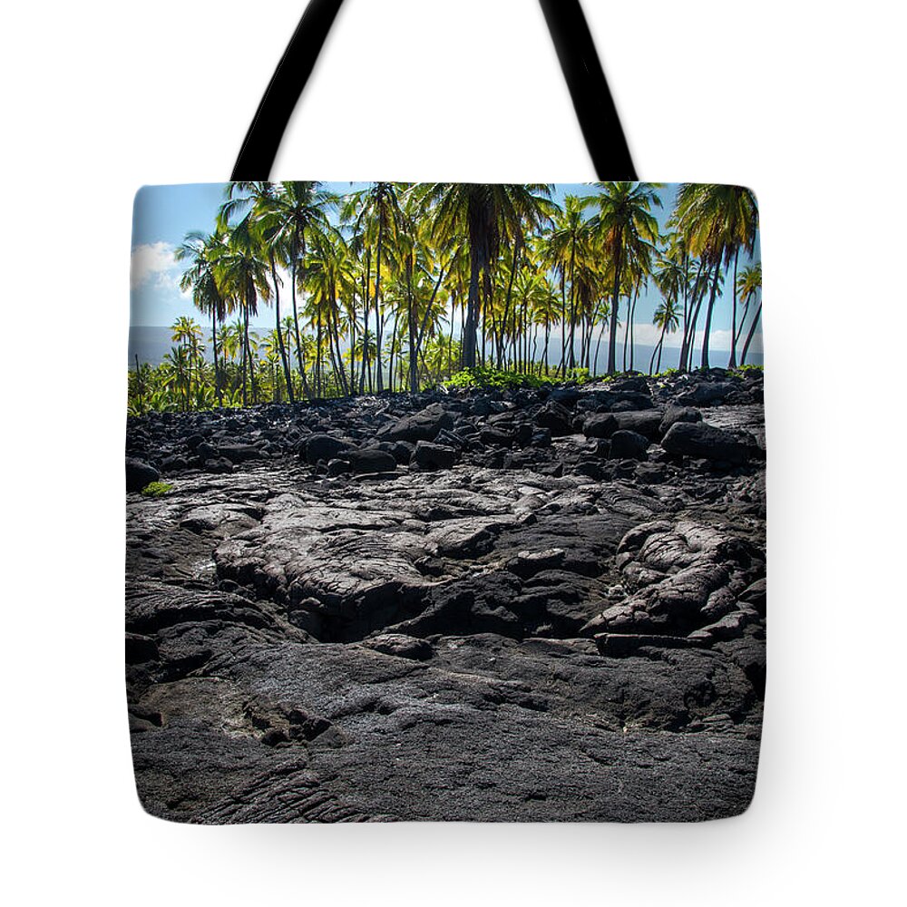 Lava Tote Bag featuring the photograph Lava Lines by Bill Cubitt