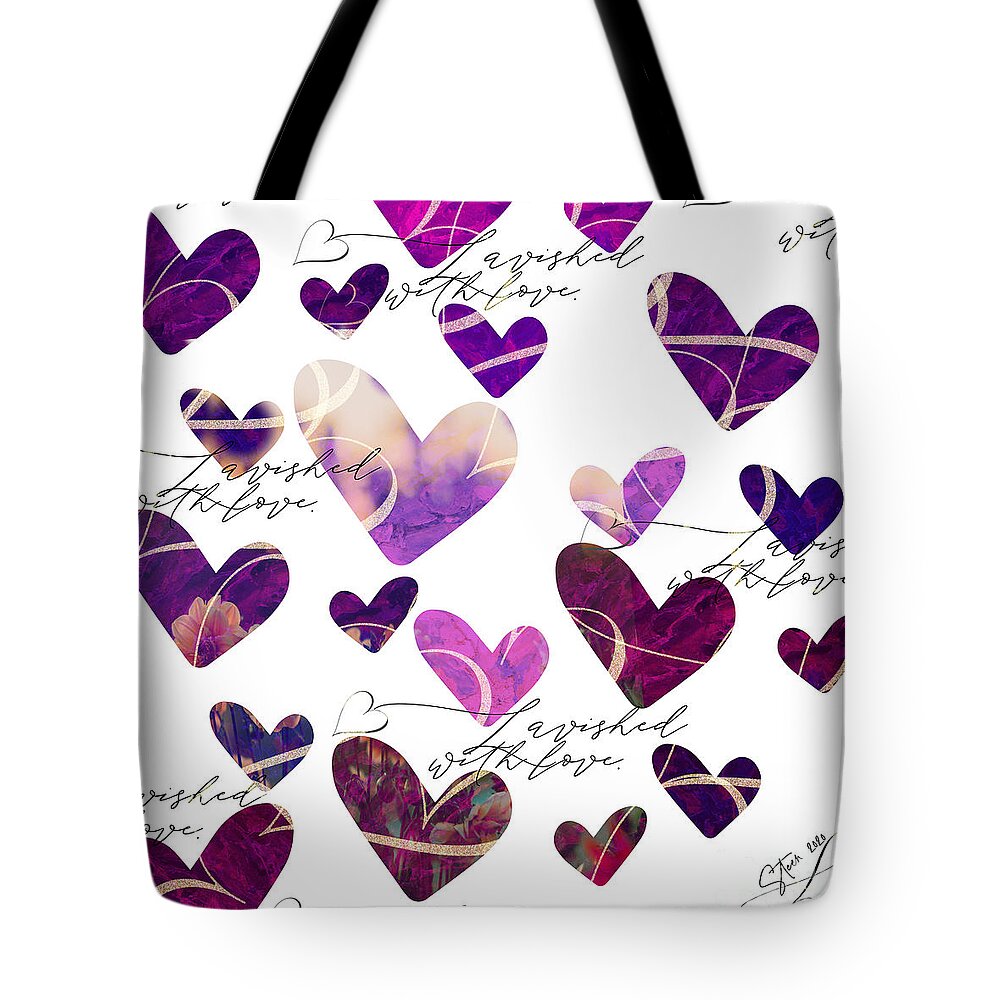 Lavished With Love Tote Bag featuring the digital art Lavished with Love by Christine Nichols