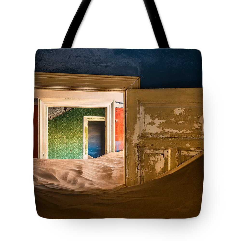 Kolmanskuppe Tote Bag featuring the photograph Layers by Peter Boehringer