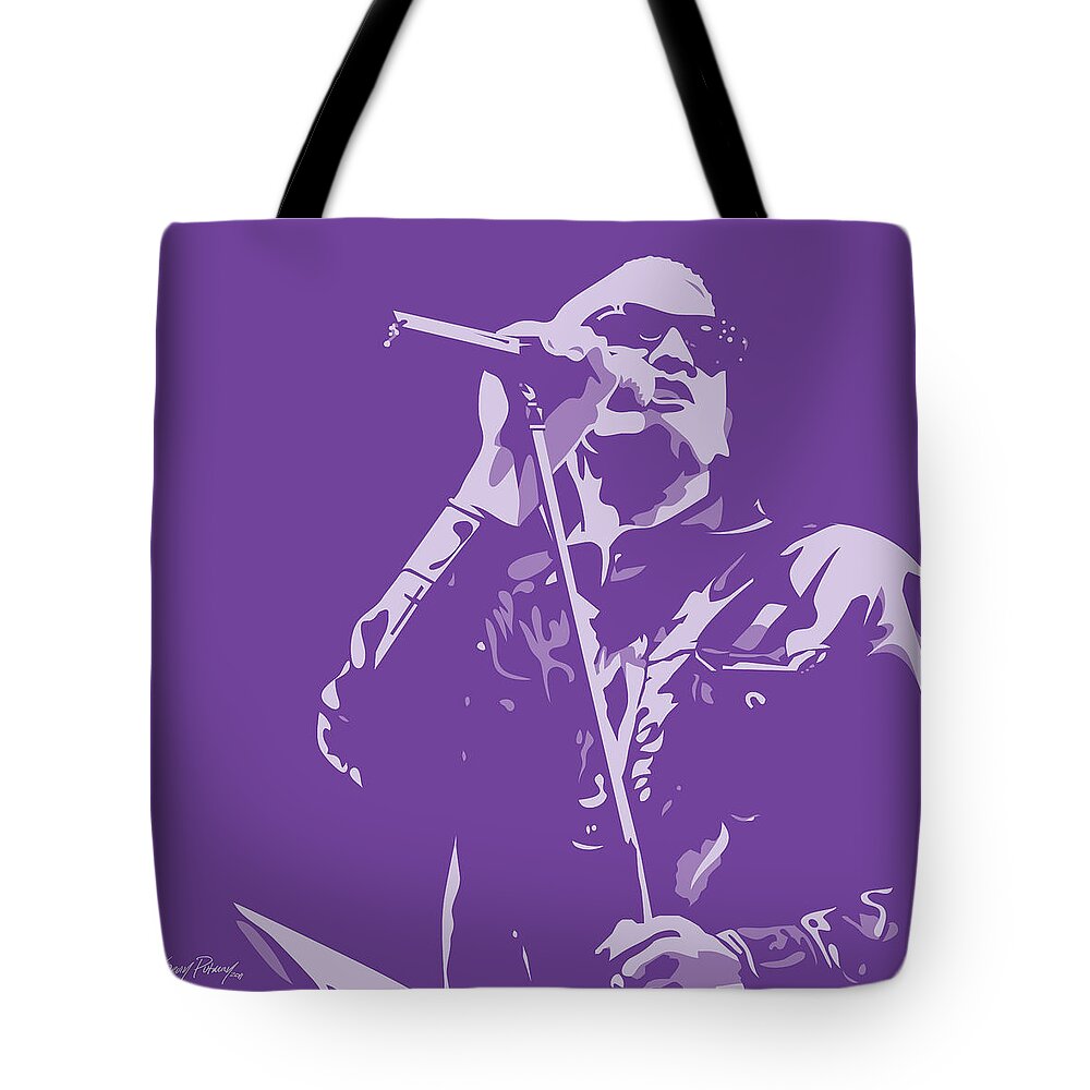 Layne Staley Tote Bag featuring the digital art Layne Staley by Kevin Putman