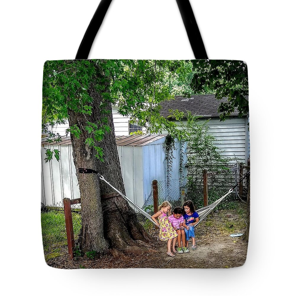 Memories Of Childhood Tote Bag featuring the photograph Lazy Summer Days by Suzanne Berthier