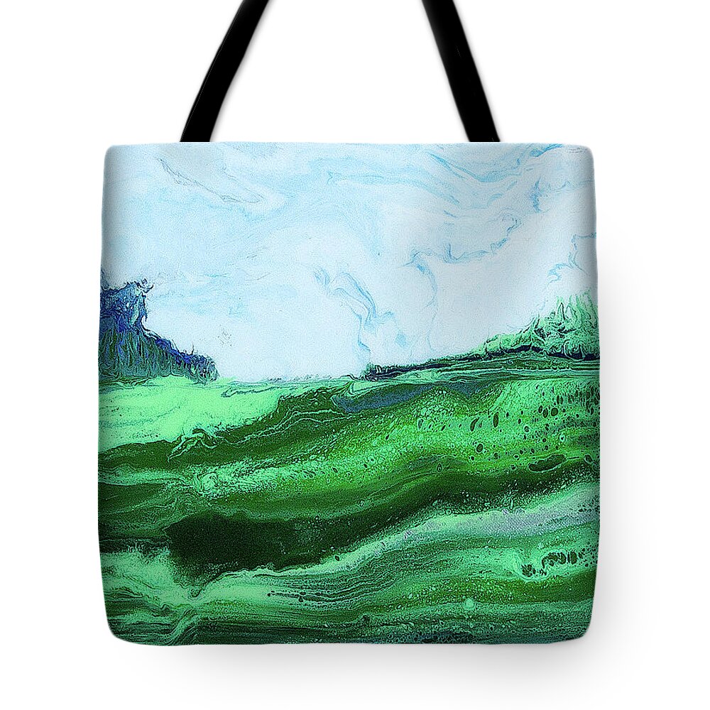 Landscape Tote Bag featuring the painting Learning Curve Landscape by Steve Shaw