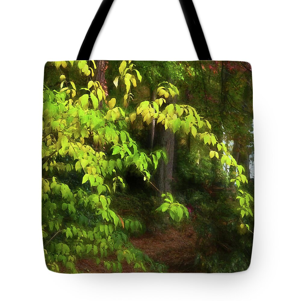 Leaves Tote Bag featuring the photograph Leaves of Lemon and Lime in Autumn by Ola Allen
