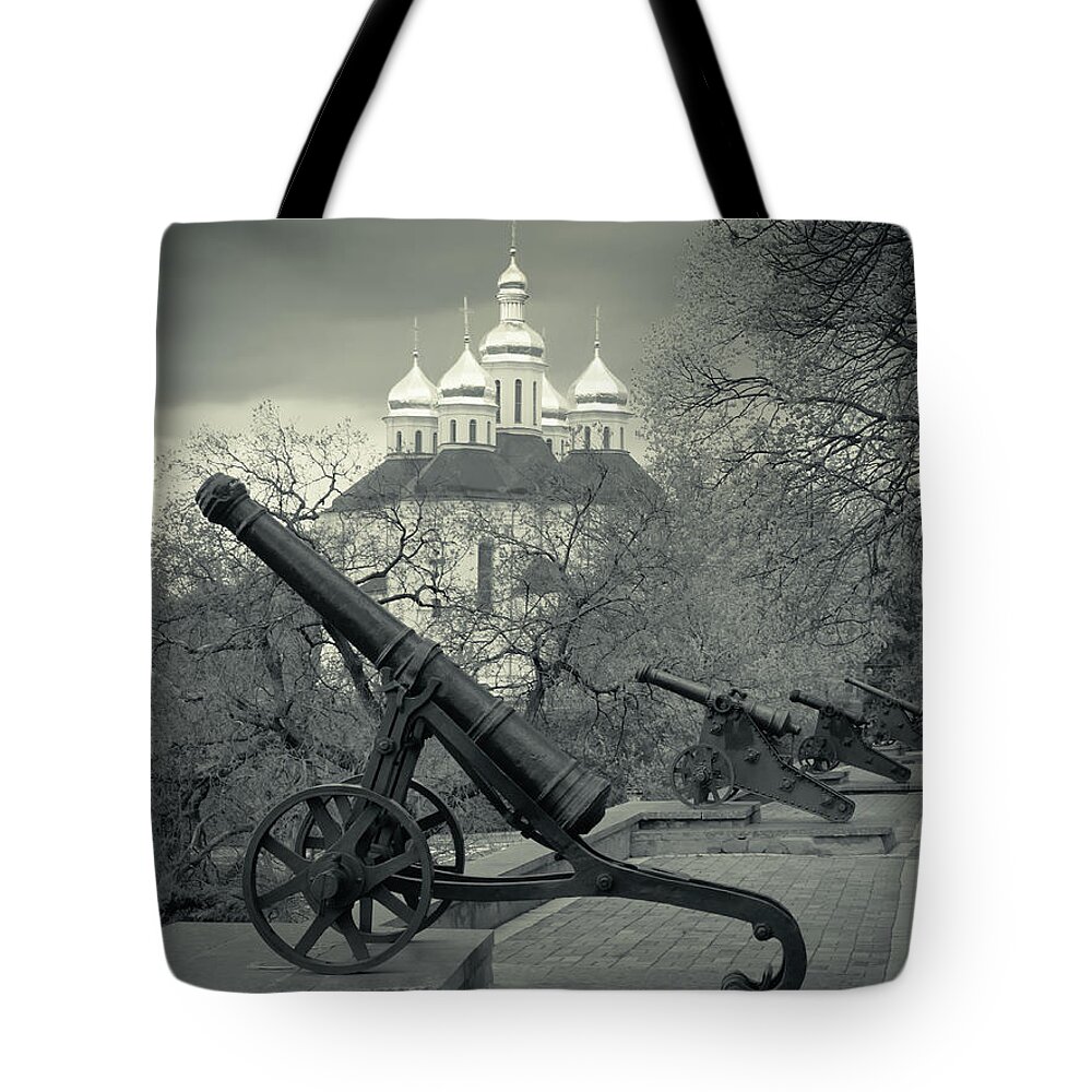Church Tote Bag featuring the photograph Legends Of Old Chernihiv by Andrii Maykovskyi
