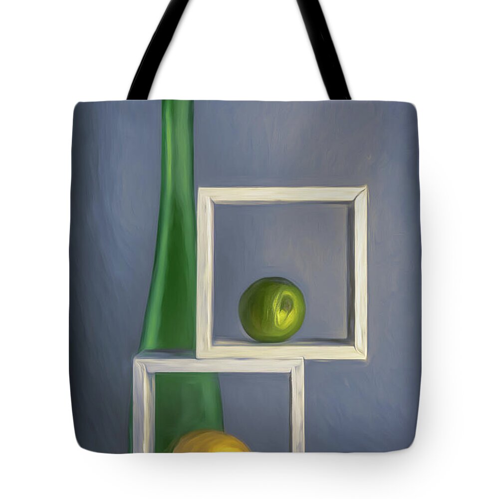 Bottle Tote Bag featuring the photograph Lemon Lime by Tom Mc Nemar
