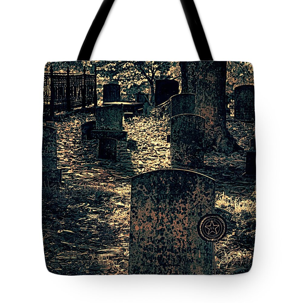 Beach Tote Bag featuring the photograph Let Them Rest in Peace fx by Dan Carmichael