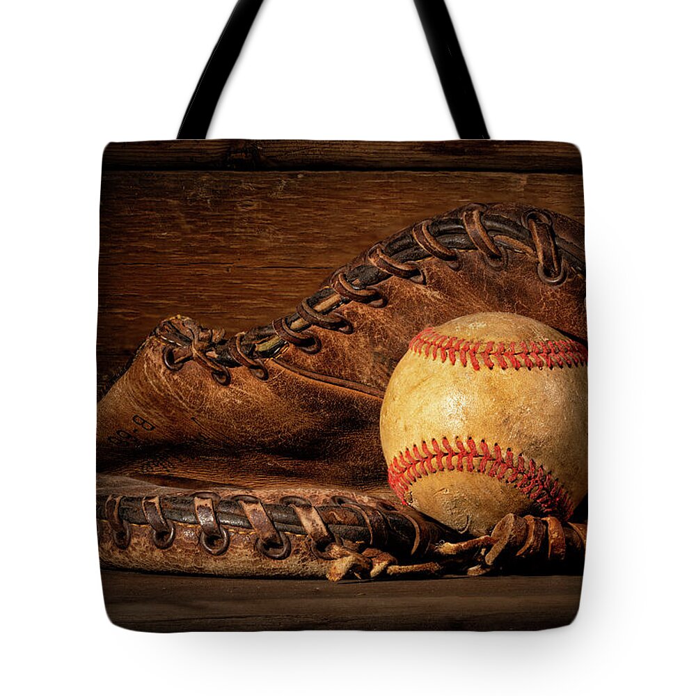 Baseball Tote Bag featuring the photograph Let's Play Catch by Chuck Rasco Photography
