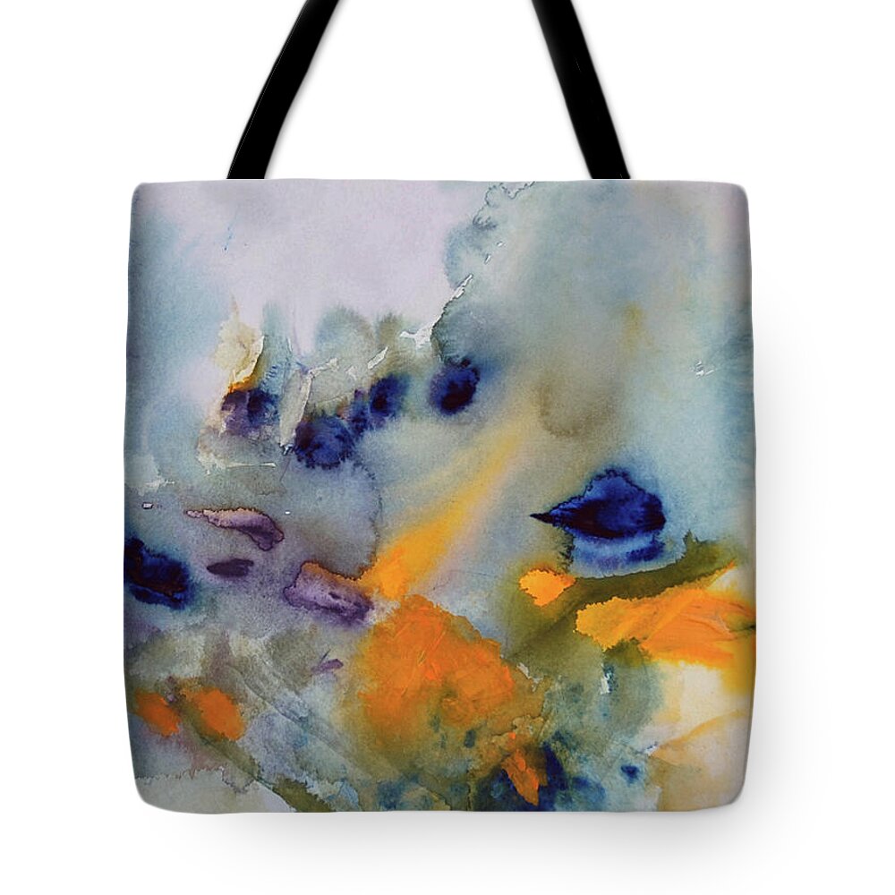Watercolor Tote Bag featuring the painting Liberation by Dick Richards