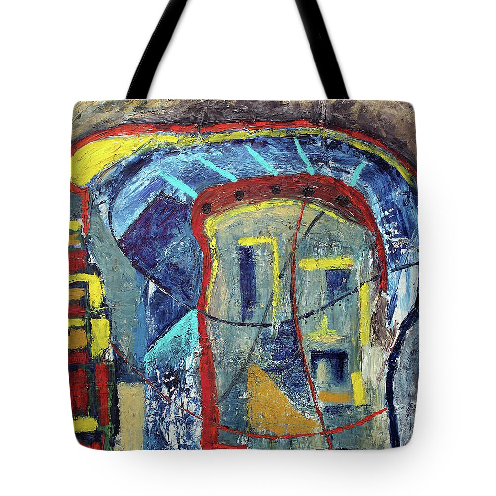 African Art Tote Bag featuring the painting Liberty And Freedom by Michael Nene
