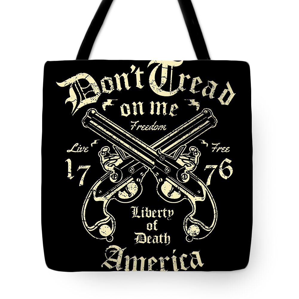 Military Tote Bag featuring the digital art Liberty Of Death by Jacob Zelazny
