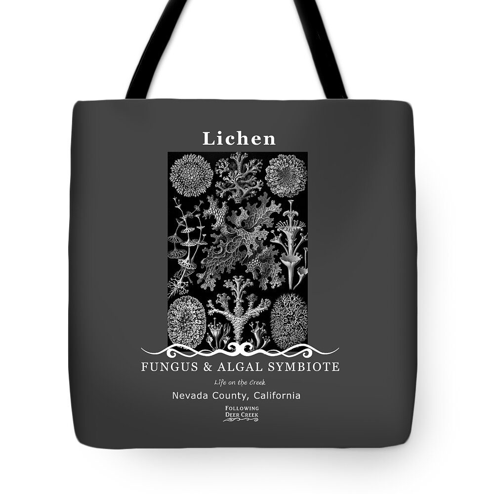 Lichen Tote Bag featuring the digital art Lichen by Lisa Redfern