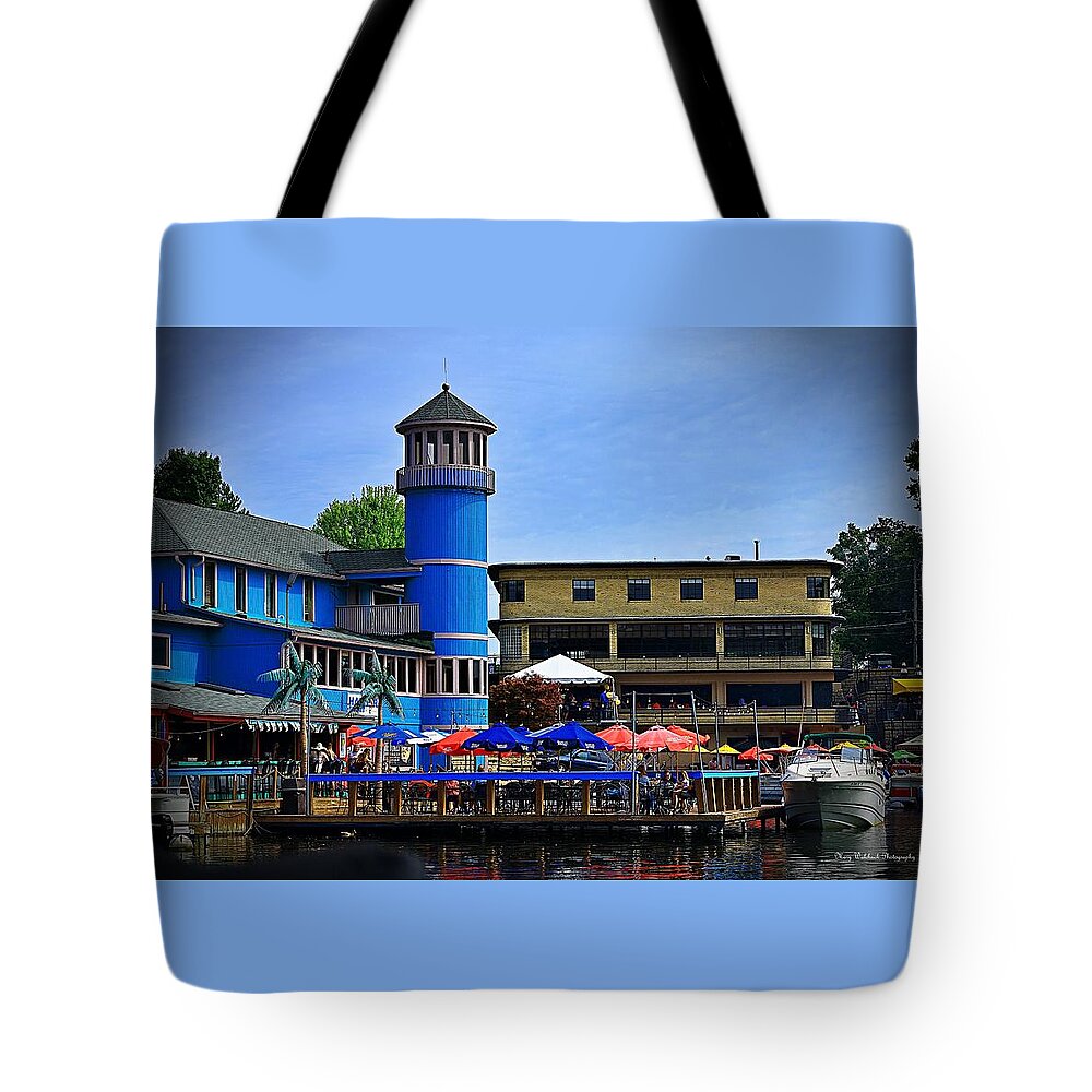 Lake Tote Bag featuring the photograph Life on Portage Lakes Ohio by Mary Walchuck