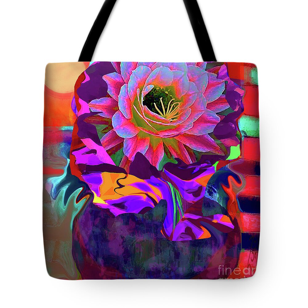Jung Tote Bag featuring the mixed media Light After Dark At The Cross Shadows No. 4 by Zsanan Studio