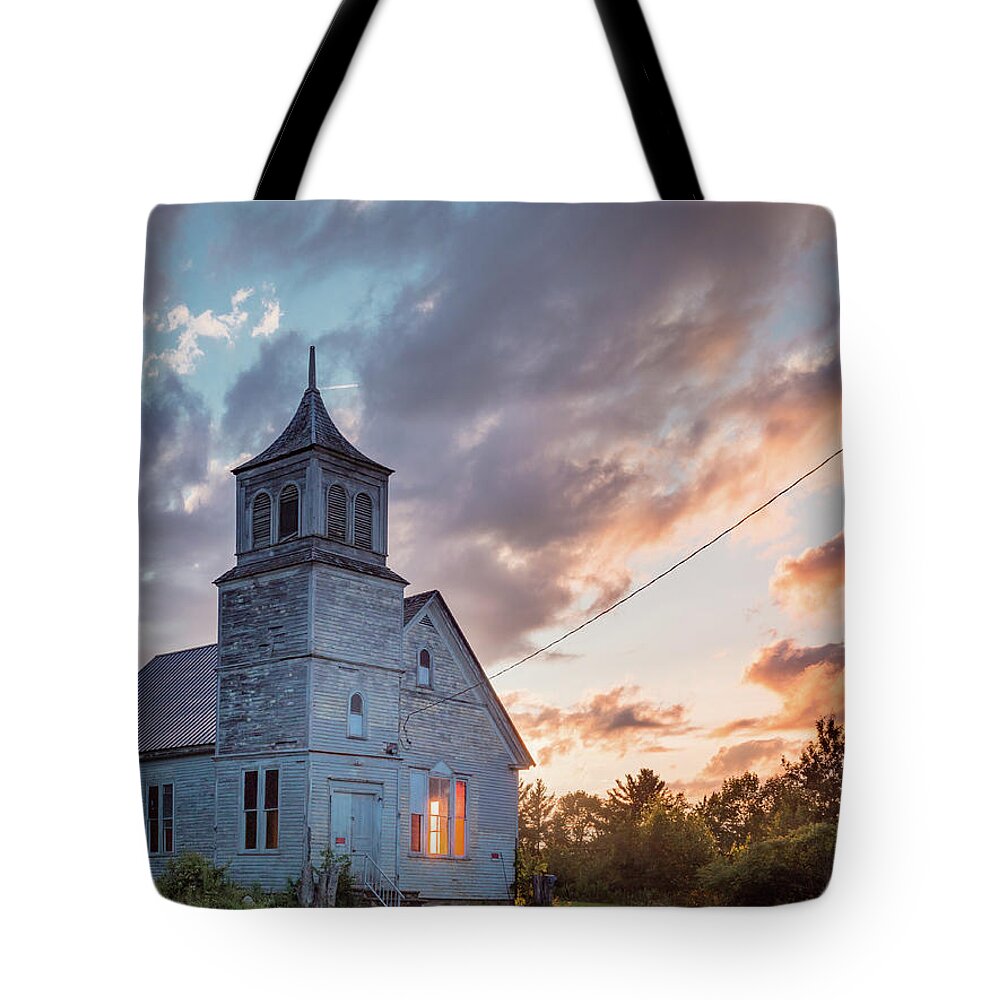 Faith Tote Bag featuring the photograph Light Filled by Katie Dobies