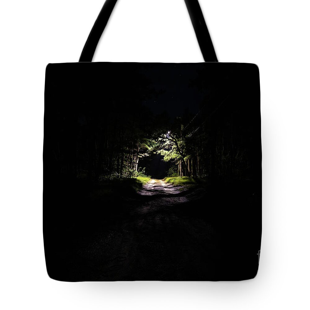 Dark Tote Bag featuring the photograph Light in the Darkness by Jeannette Hunt