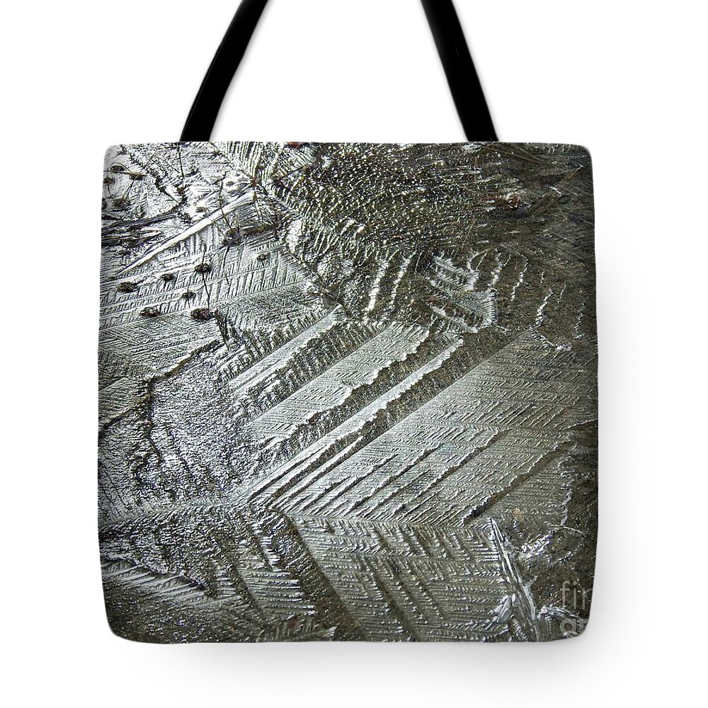 Ice Formations Tote Bag featuring the photograph Light on the frozen path by Nicola Finch