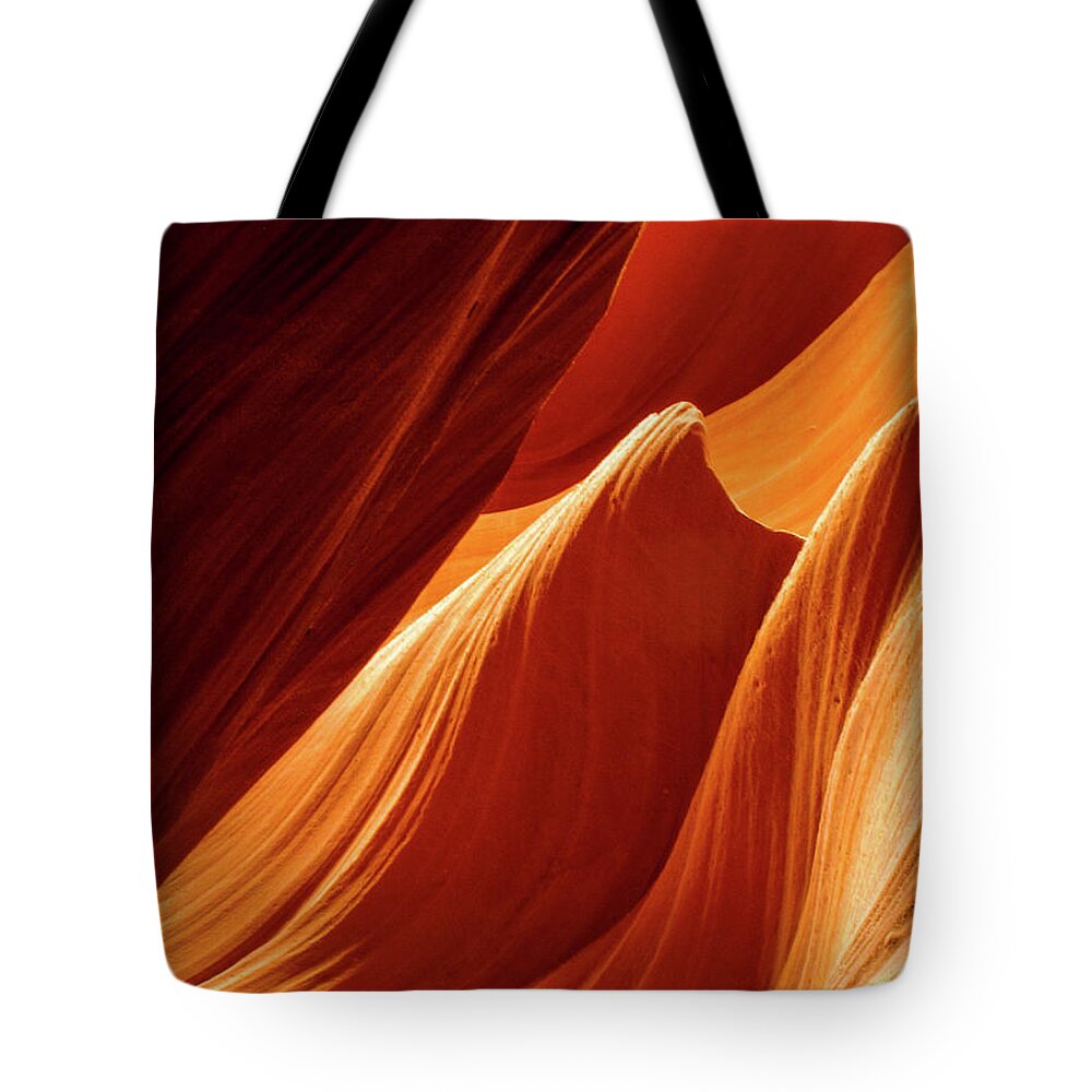 Antelope Canyon Tote Bag featuring the photograph Like Water On Stone - Antelope Canyon, Arizona by Earth And Spirit
