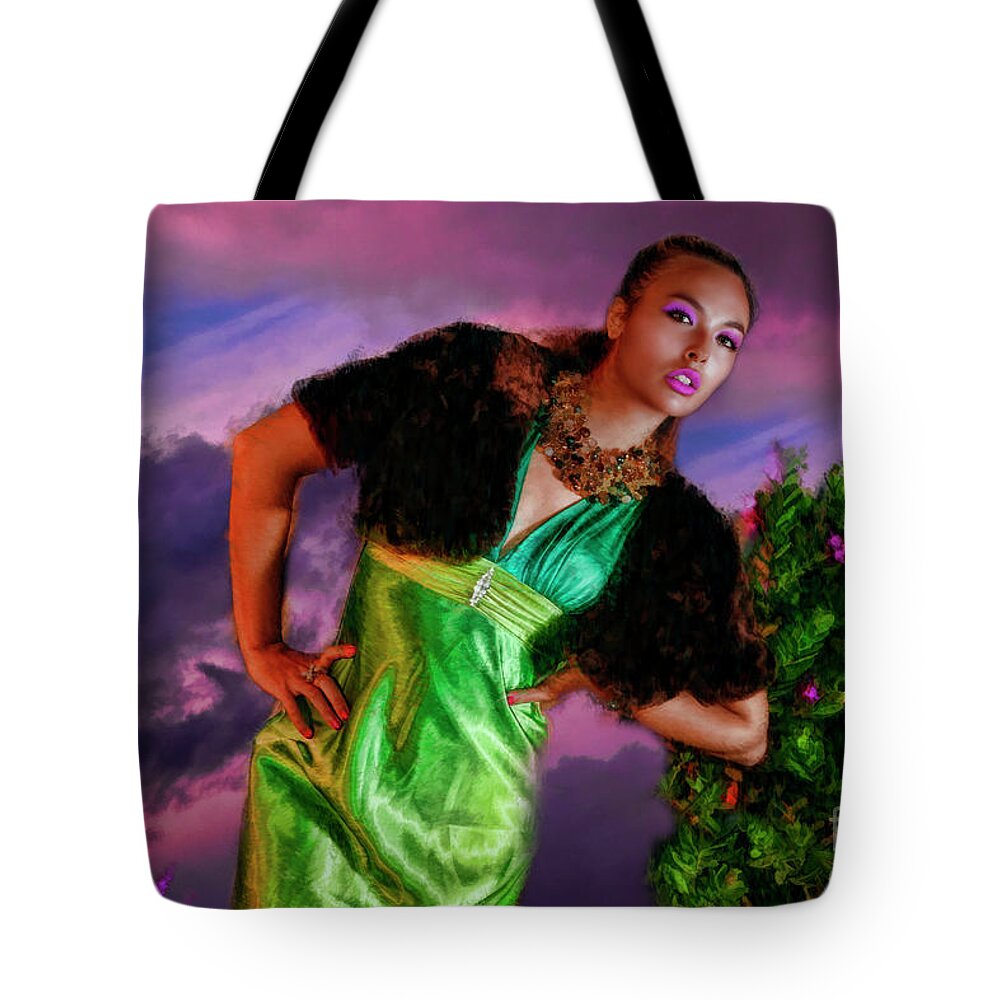 Lillian Vail Tote Bag featuring the photograph LillIan Lee Vail A Purple Touch by Blake Richards