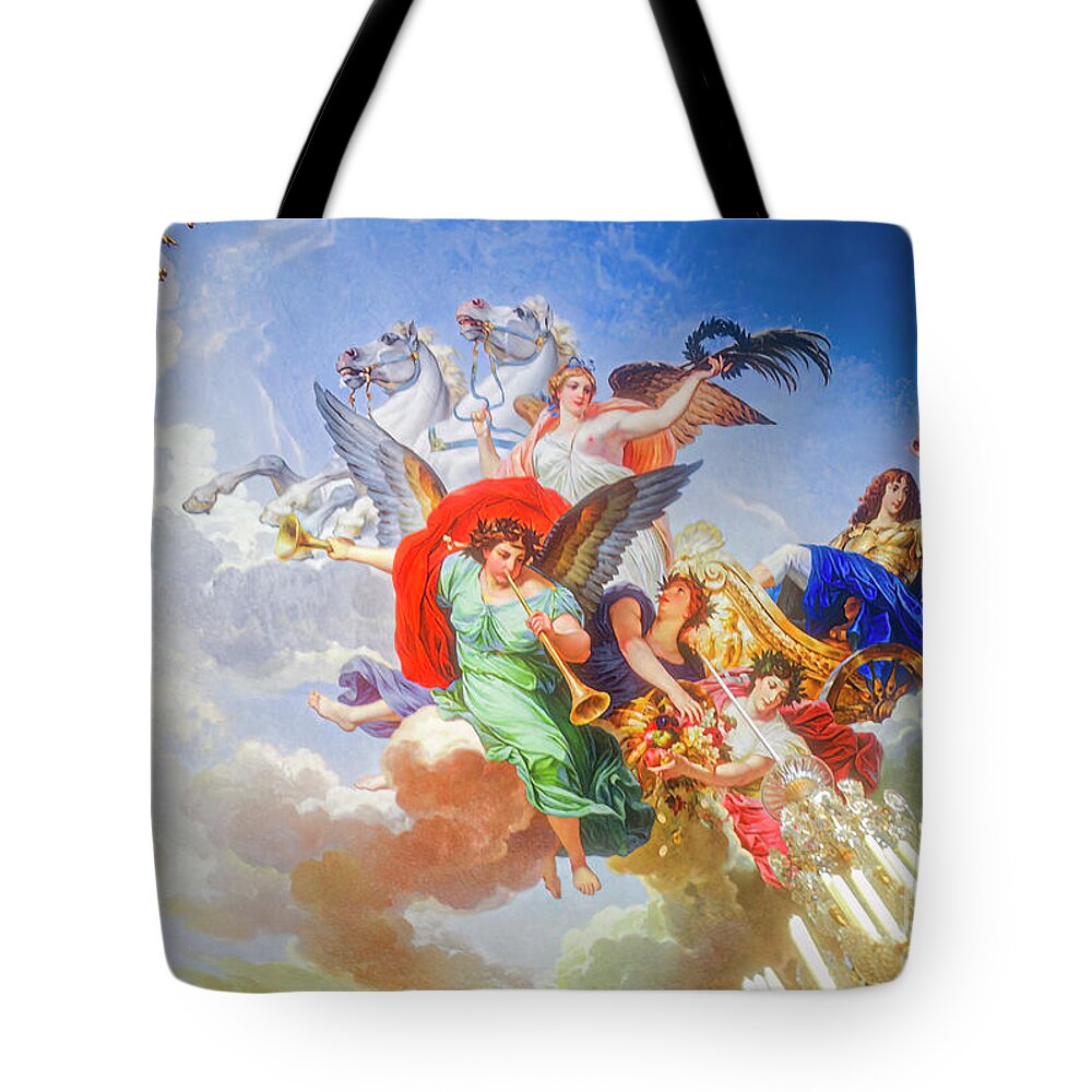 Linderhof Castle Tote Bag featuring the photograph Linderhof Ceiling by Bob Phillips