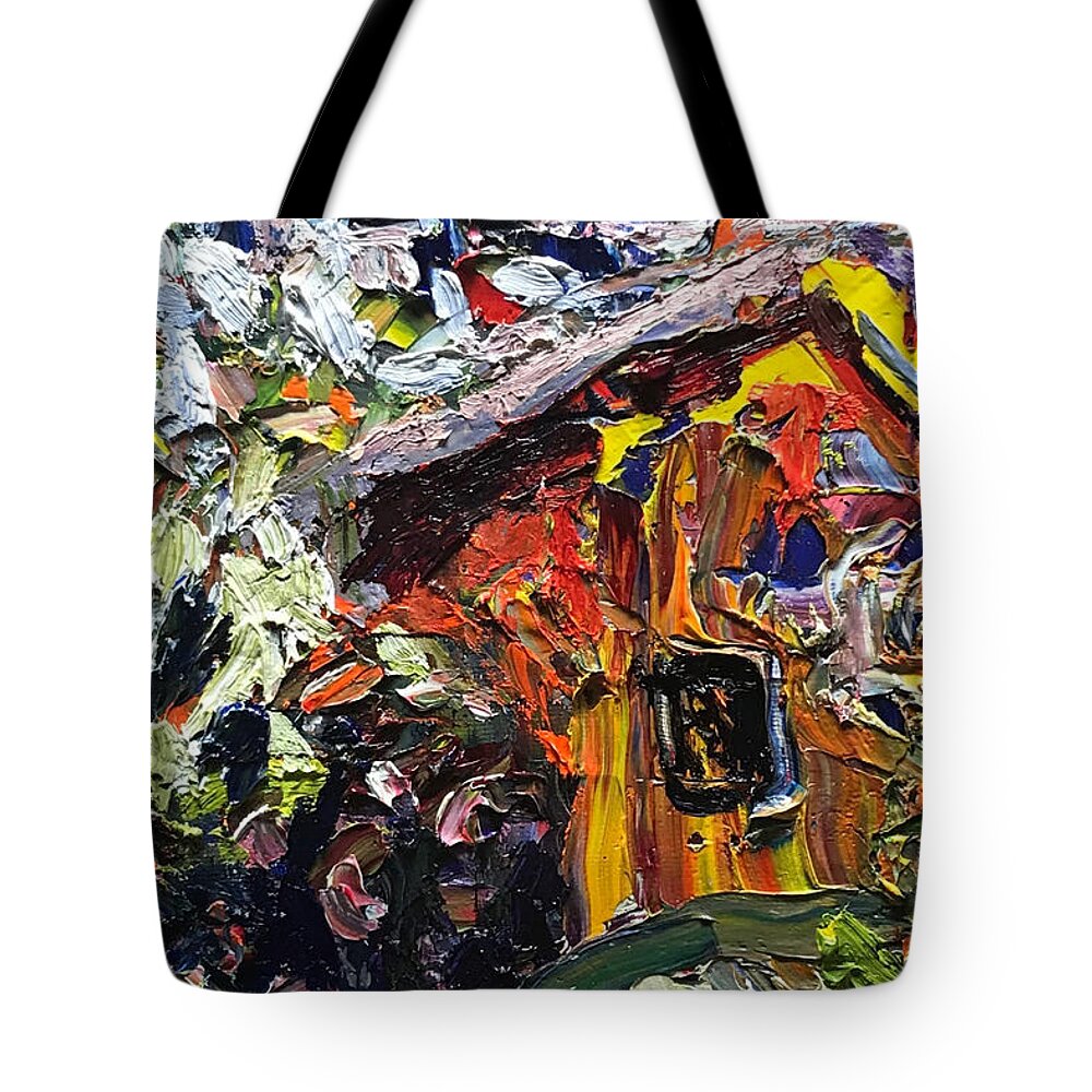 Abstract Tote Bag featuring the photograph Liquid Sunshine by Lisa Marie Smith
