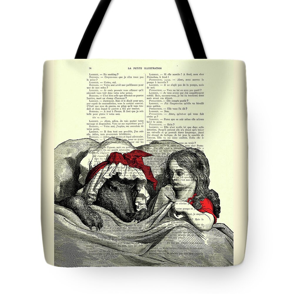 Red Riding Hood Tote Bags