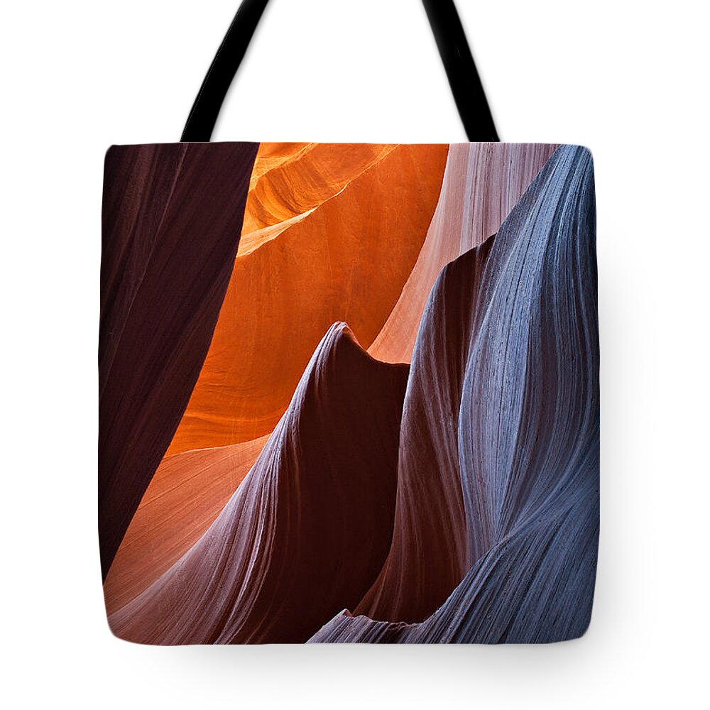 Antelope Canyon Tote Bag featuring the photograph Little Wave by Peter Boehringer