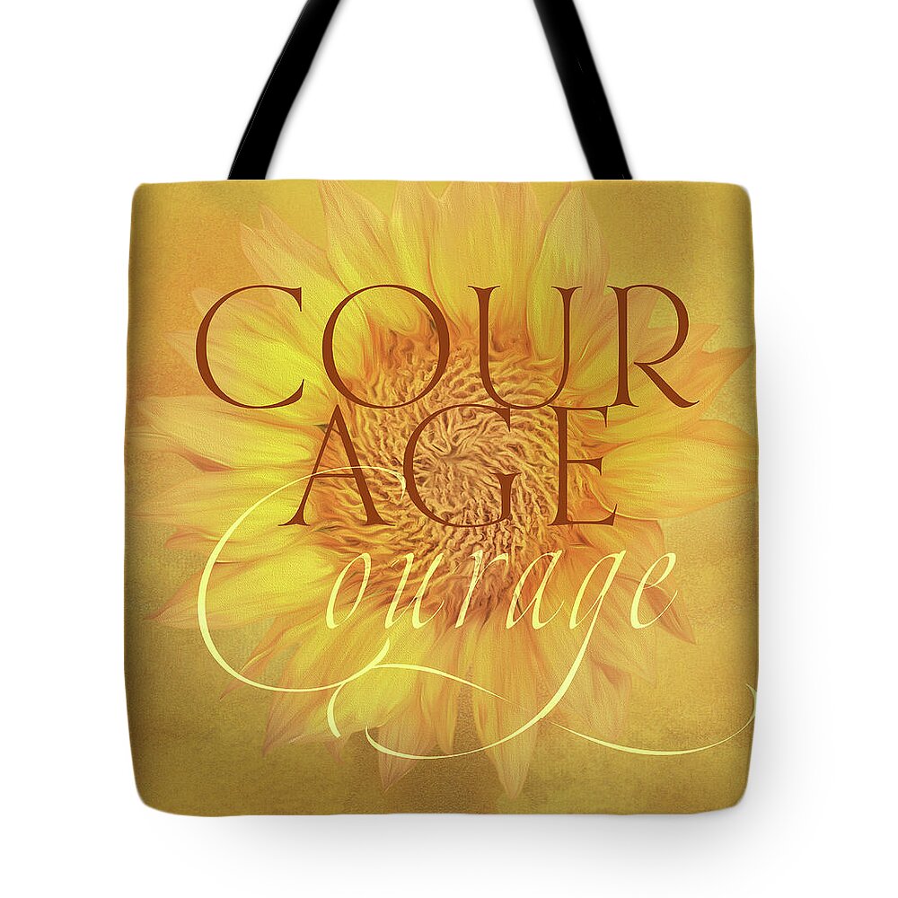 Photography Tote Bag featuring the digital art Living Courage by Terry Davis
