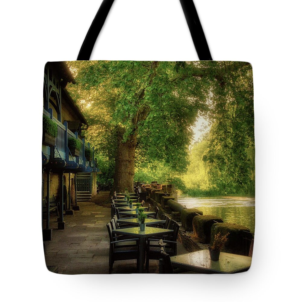 Landscape Tote Bag featuring the pyrography Lockdown time by Remigiusz MARCZAK