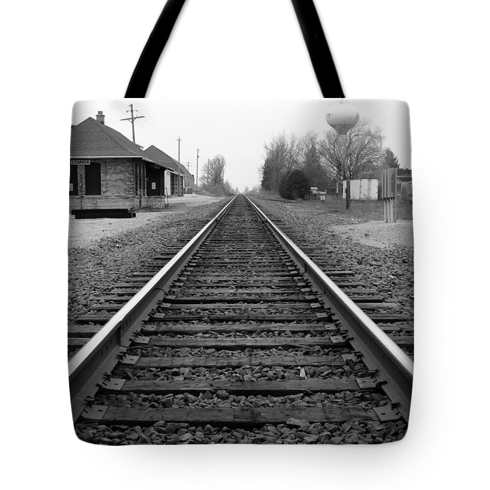 Lomira Tote Bag featuring the photograph Lomira Train Station by Todd Zabel