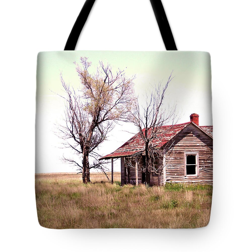 Abandoned House Tote Bag featuring the photograph Lonely House by Kathryn Alexander MA
