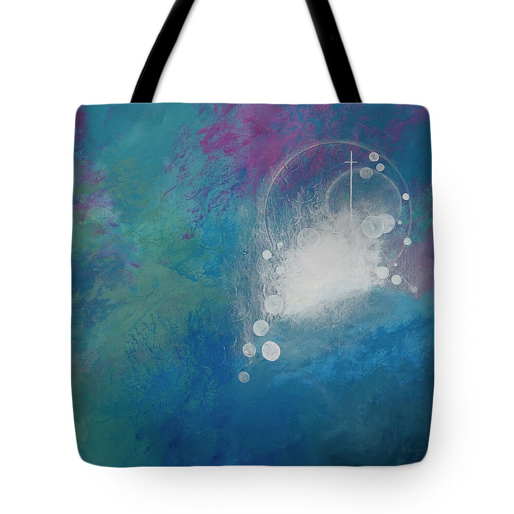 Holy Spirit Tote Bag featuring the painting Look Up by Linda Bailey