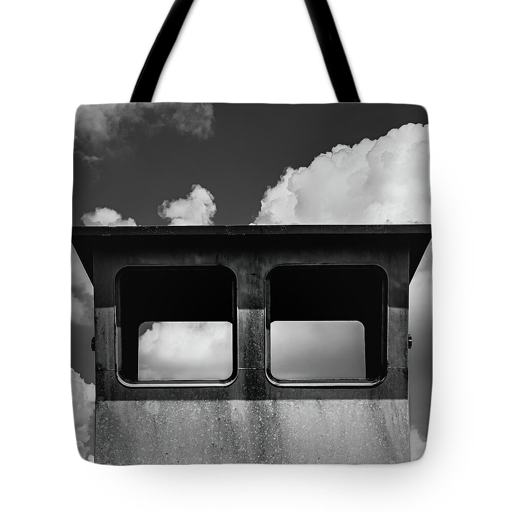 Lookout Tote Bag featuring the photograph Lookout by Wim Lanclus