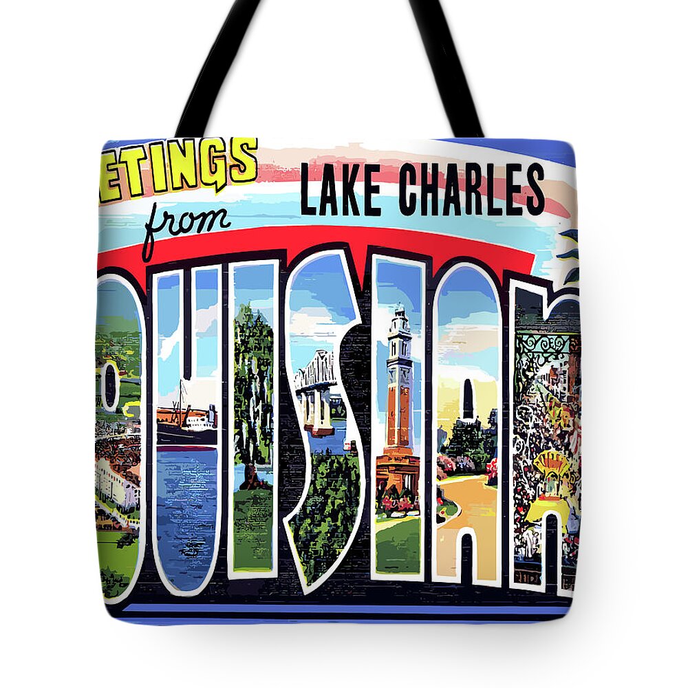 Lake Charles Tote Bags