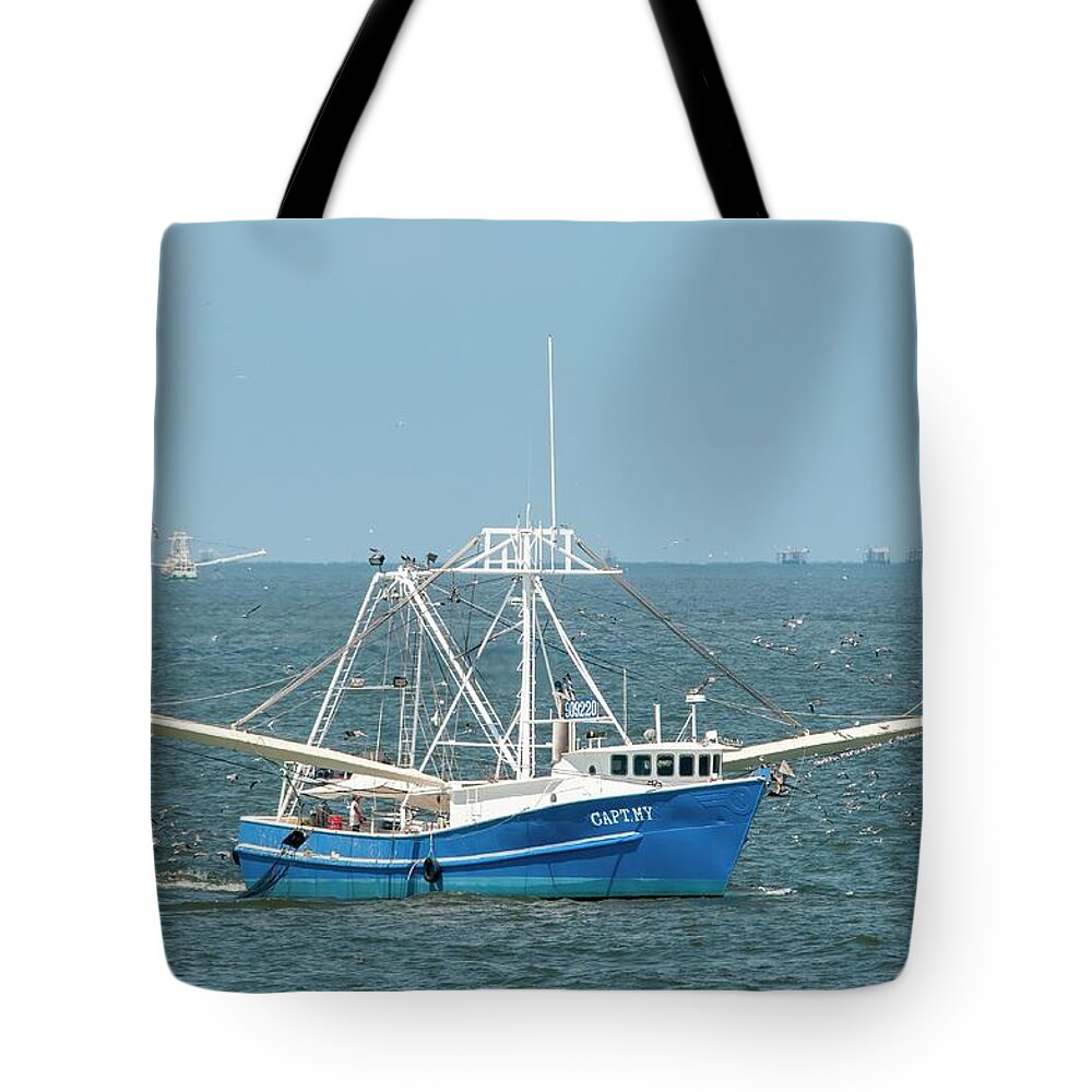 Louisiana Shrimp Boats Tote Bag by Bradford Martin - Bradford Martin -  Artist Website