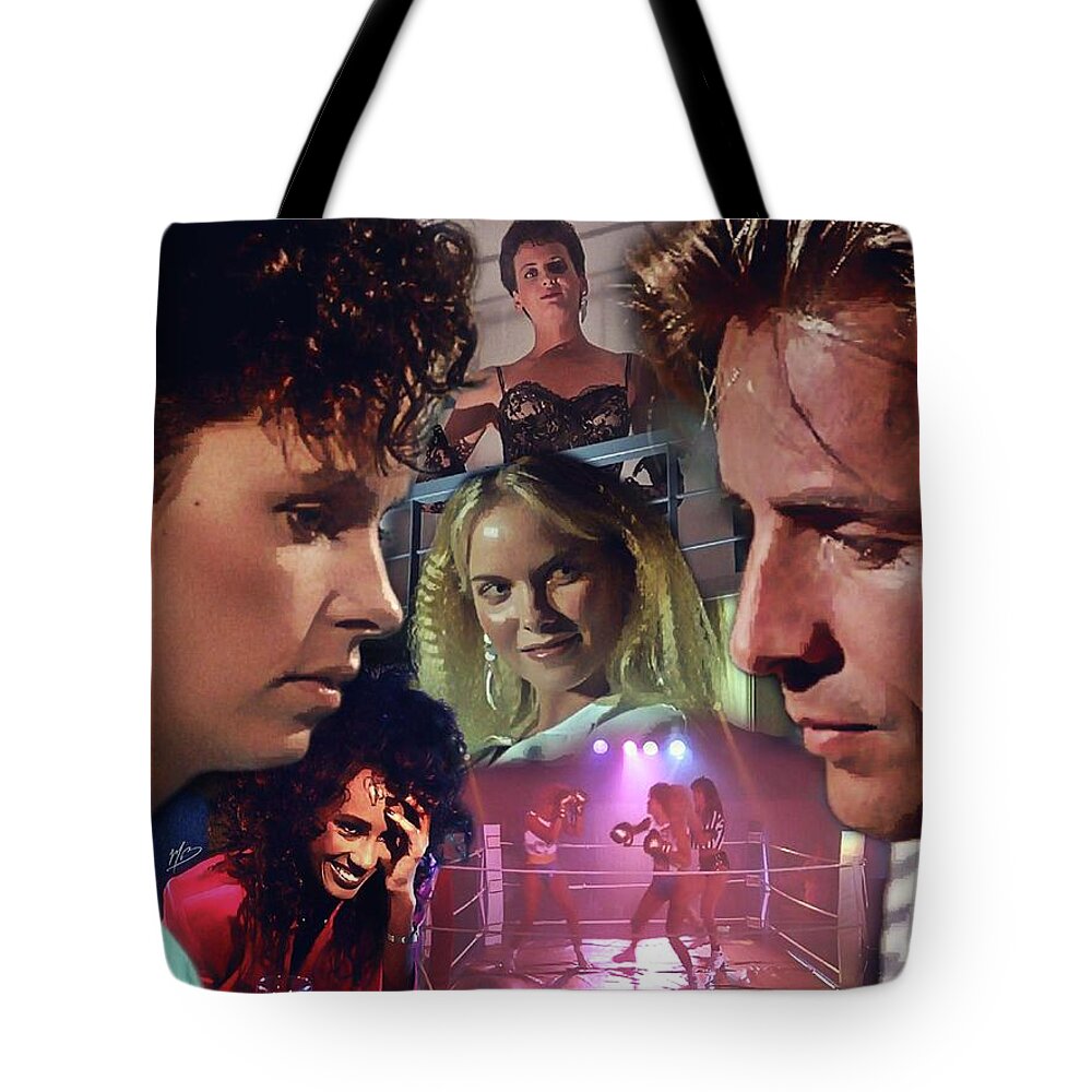 Miami Vice Tote Bag featuring the digital art Love at First Sight by Mark Baranowski