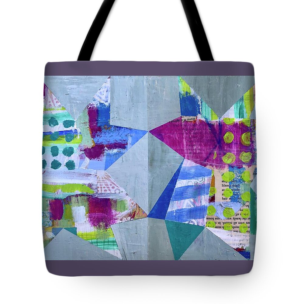 Stars Tote Bag featuring the painting Love Bugs by Cyndie Katz